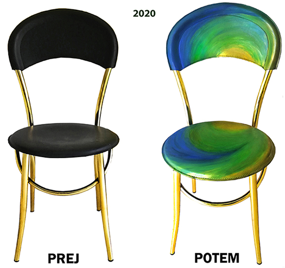 Okrogli, viseči, vrteči se vrtni stol.