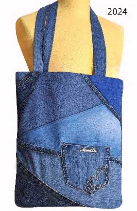 Iz starih kavbojk - nova vreča/torba